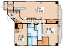 ウィステリヤ立石の間取図