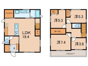 間取図 神陵台5丁目貸戸建