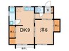 佐伯文化 1DKの間取り