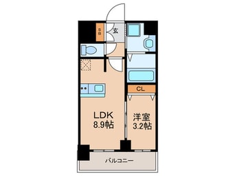 間取図 ﾌﾟﾚｻﾝｽTHEKYOTO粋都(107)