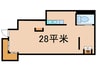 リバティ室町 1Rの間取り