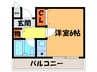 西田ハイツＰＡＲＴⅡ 1Rの間取り