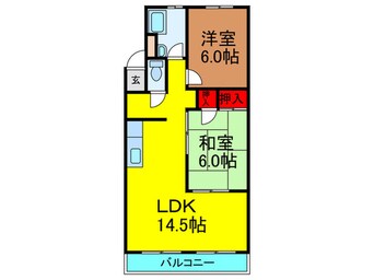 間取図 ヴィラ香里