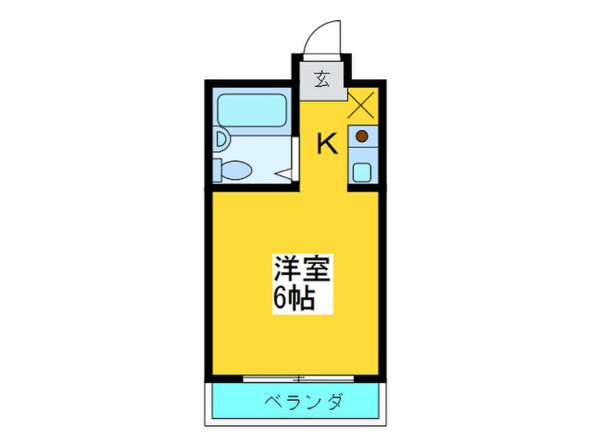 間取図 コーポラス高殿