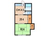 中山ハイツ 2DKの間取り