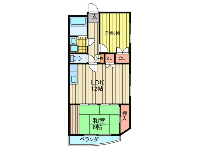 間取図 グレイスガ－デン新森