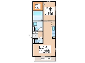 間取図 シェソワ　フルール