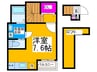 あんしん+日置荘西町08-2012 1Rの間取り