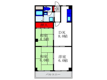 間取図 クレインカワイマンション