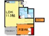セネシオ 1LDKの間取り