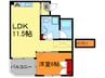 セネシオ 1LDKの間取り
