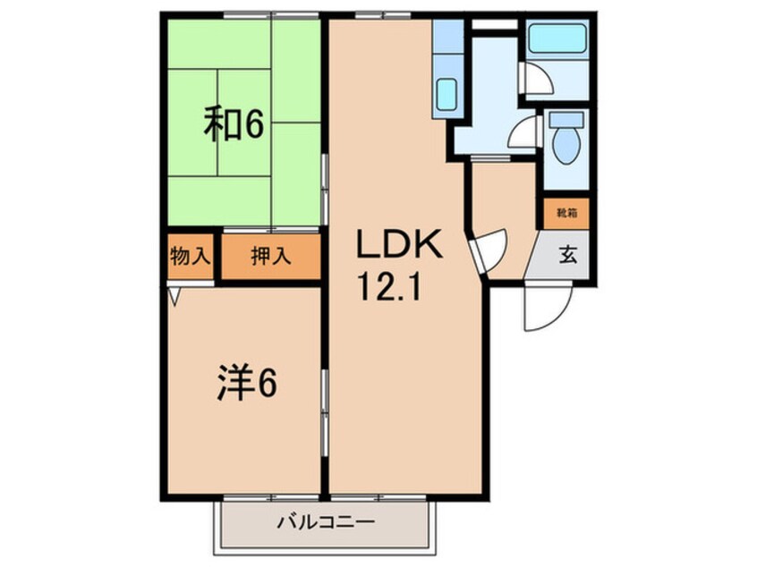 間取図 プリミエール一色Ⅱ