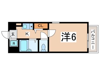 間取図 プレサンス阿倍野阪南町６０１