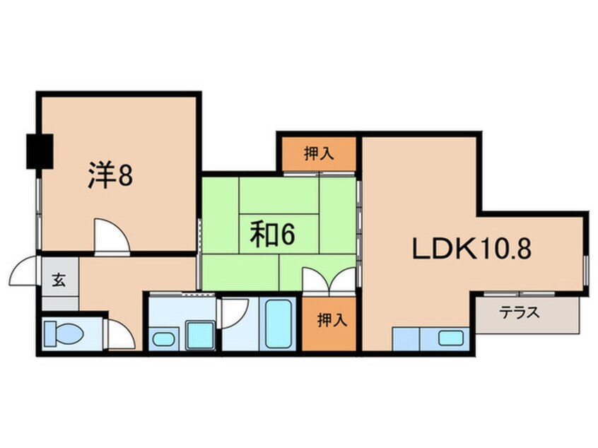 間取図 シャルム加古川