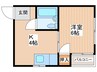 エステート萱島 1Kの間取り