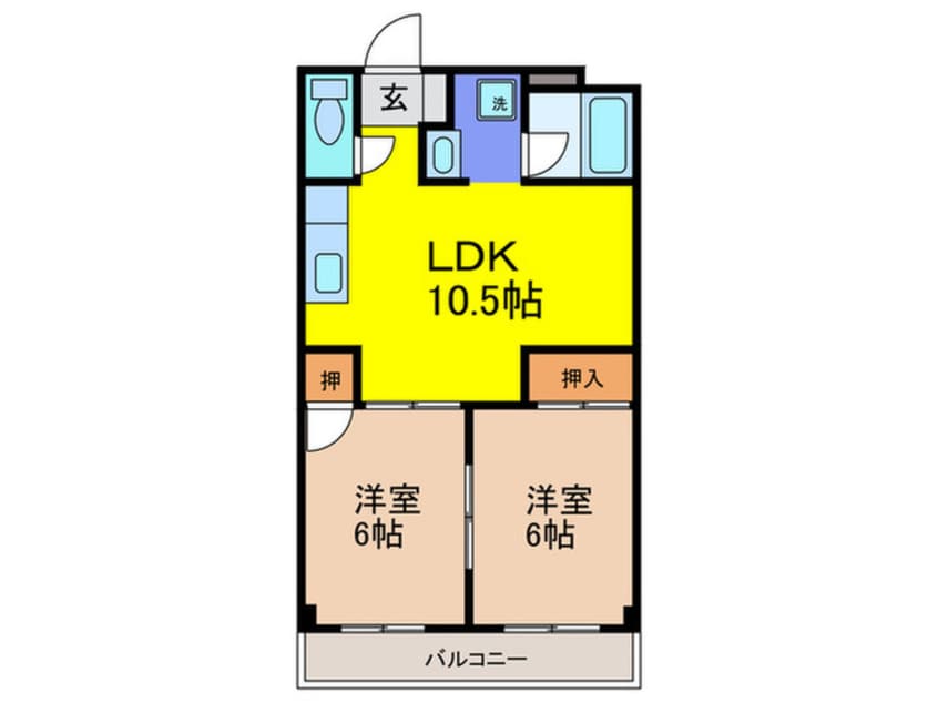 間取図 西田ハイツ