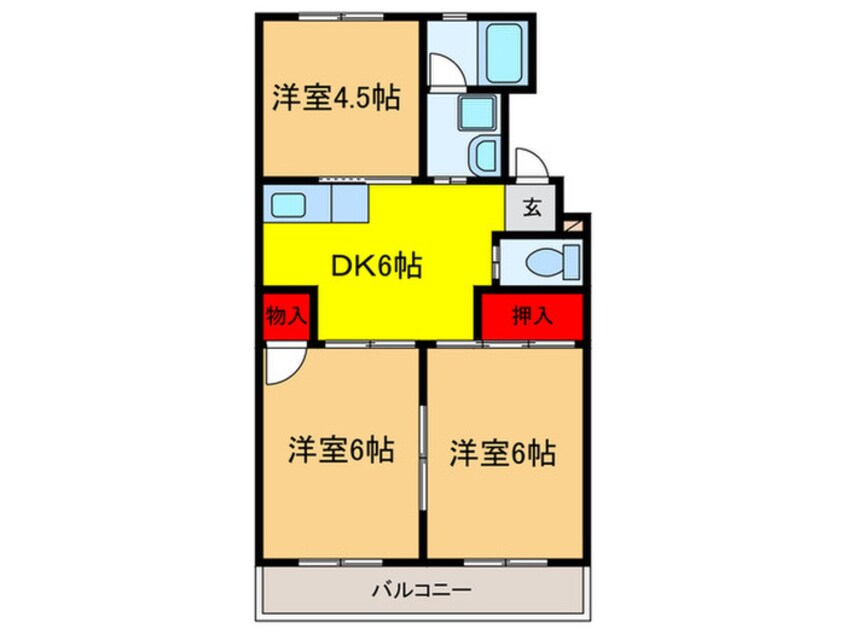 間取図 西田ハイツ