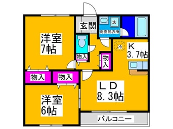 間取図 シ－マ初芝