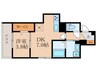 Villa riviere 1DKの間取り