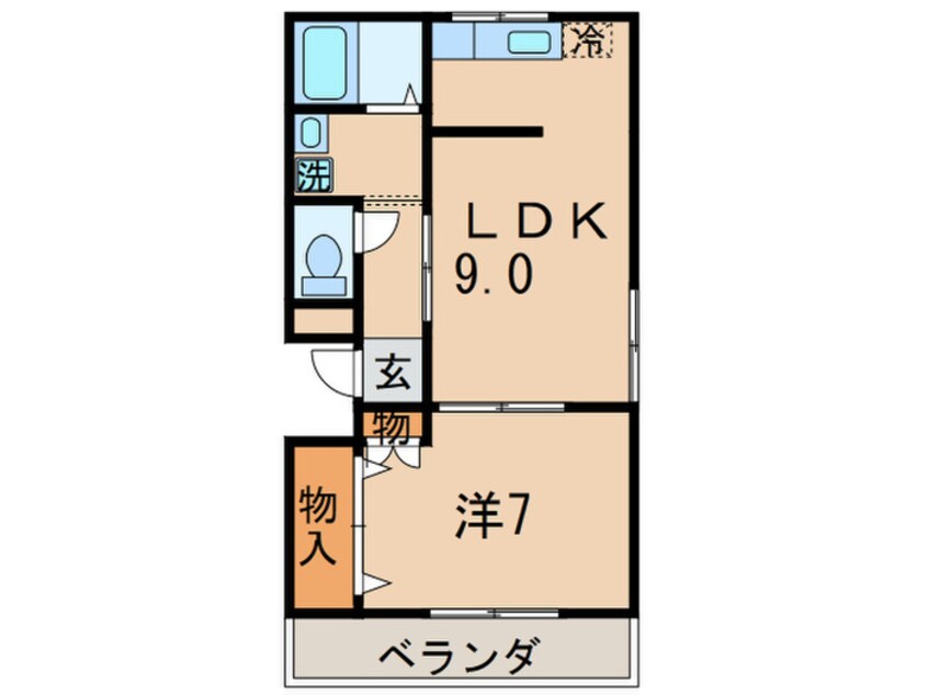 間取図 シュレスヘン南塚口