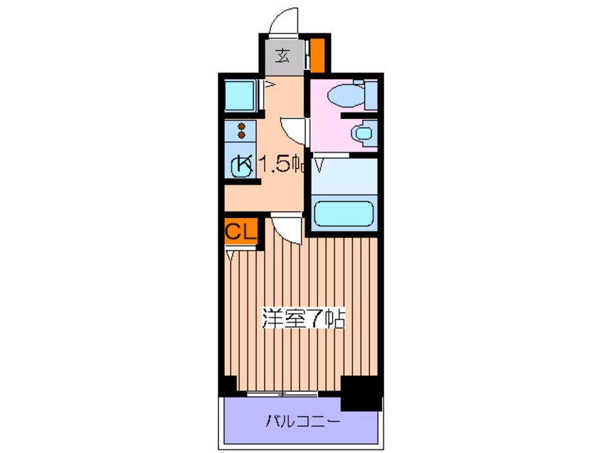 間取図 ﾌﾟﾛｼ-ﾄﾞ梅田西ｱｳﾞｧﾝｾ（902）