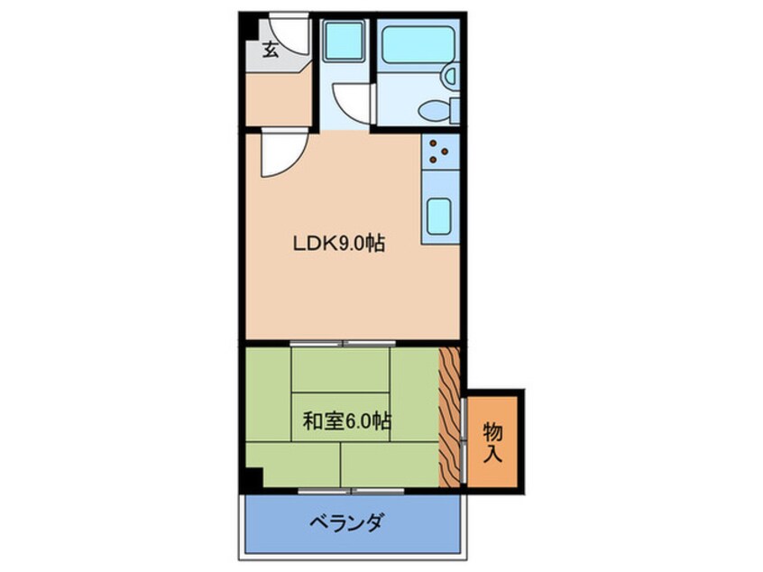 間取図 ロ－レルハイツ大淀2号棟(1036)