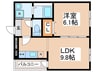 フジパレス泉大津Ⅰ番館 1LDKの間取り