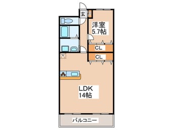 間取図 エルロード住吉6号館