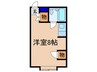 山川マンション 1Rの間取り