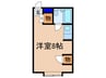 山川マンション 1Rの間取り