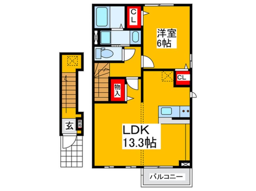 間取図 クレメント