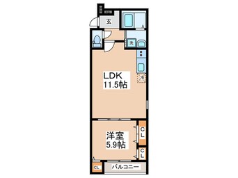 間取図 フジパレス泉大津Ⅱ番館