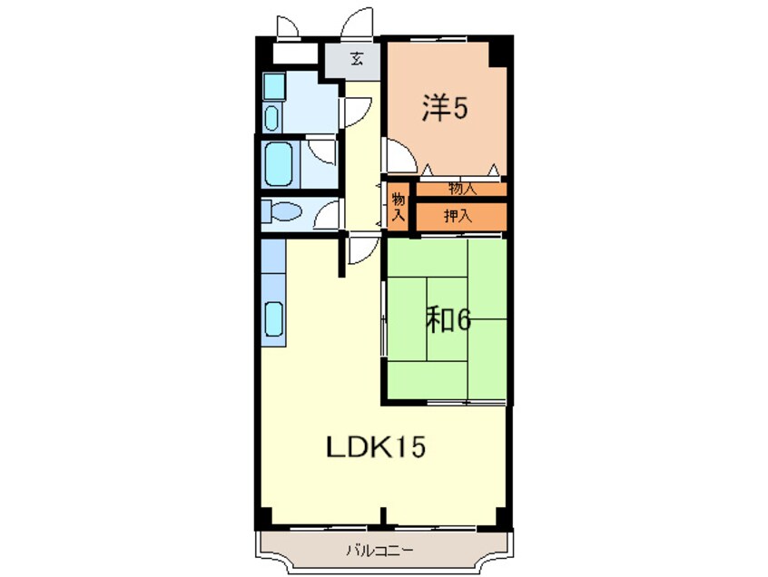 間取図 芦屋三木マンション