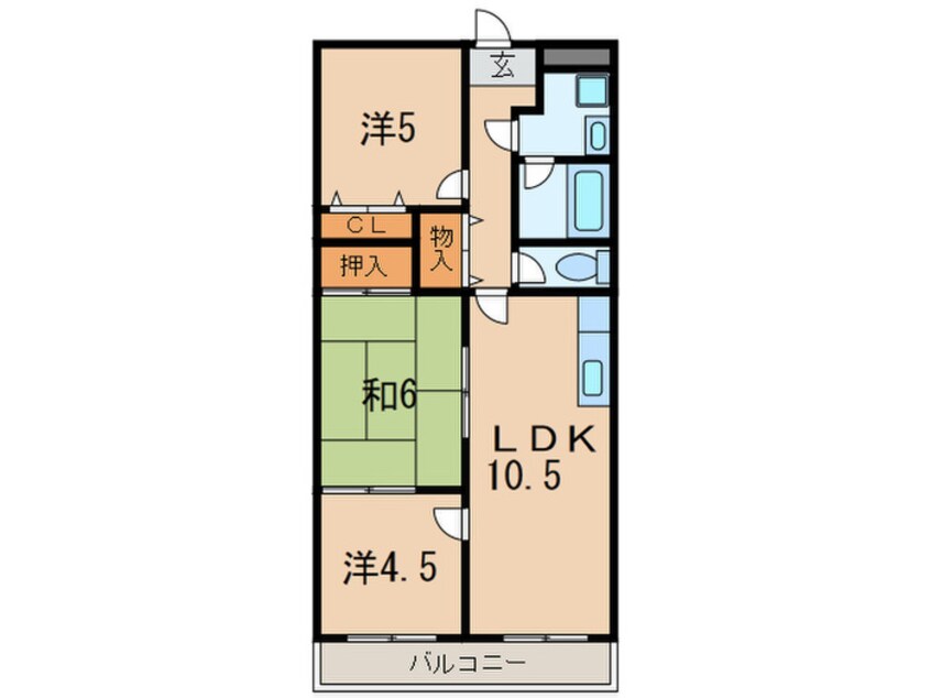 間取図 芦屋三木マンション