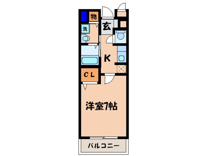 間取図 ヴィラフロ－ラ