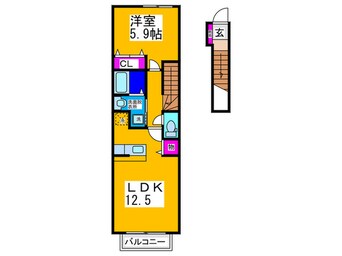 間取図 エクセレント大美野