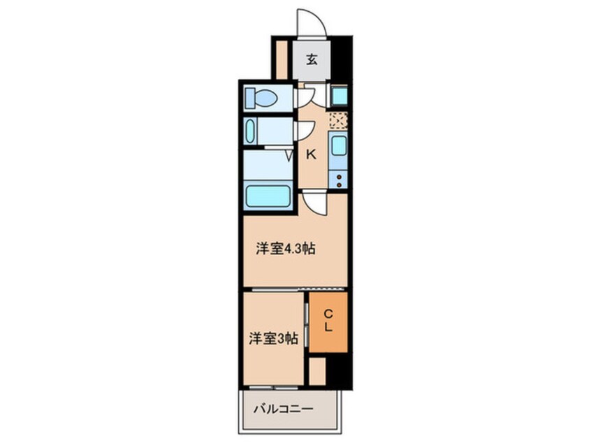 間取図 セレニテ東梅田アリエ
