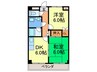 ヤマトマンション 2DKの間取り