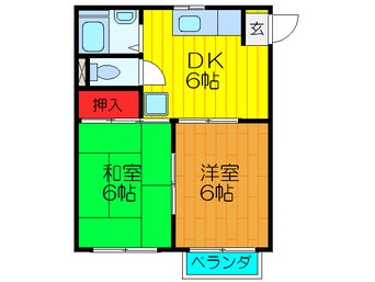 間取図 コスモハイツ南