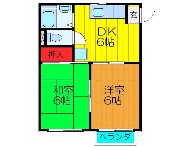 間取り図 コスモハイツ南