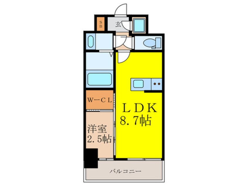 間取図 ｾﾚﾆﾃ新大阪ｸﾞﾗﾝﾃﾞ ﾐﾘｭｰ