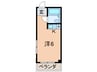 シティプラザ芦屋 1Rの間取り