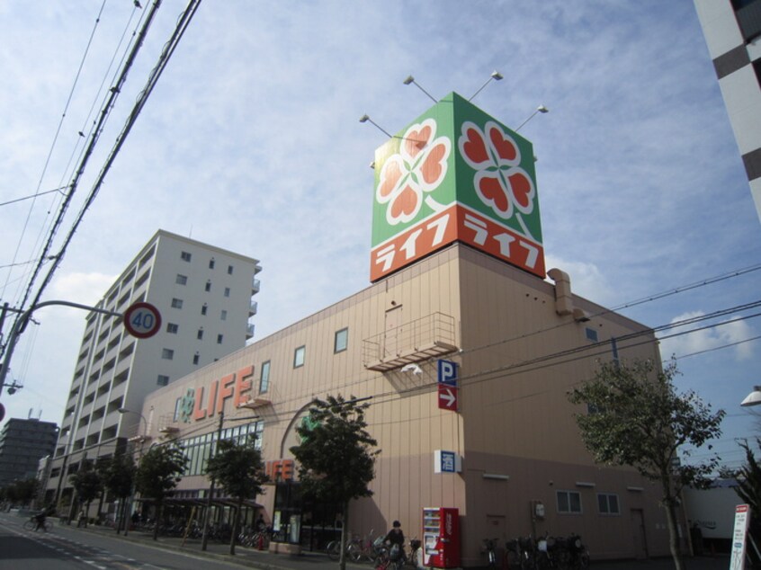 ライフ(スーパー)まで340m 仁徳夕雲町２番館