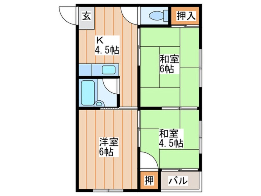 間取図 キラク・ハイアットマンシオン