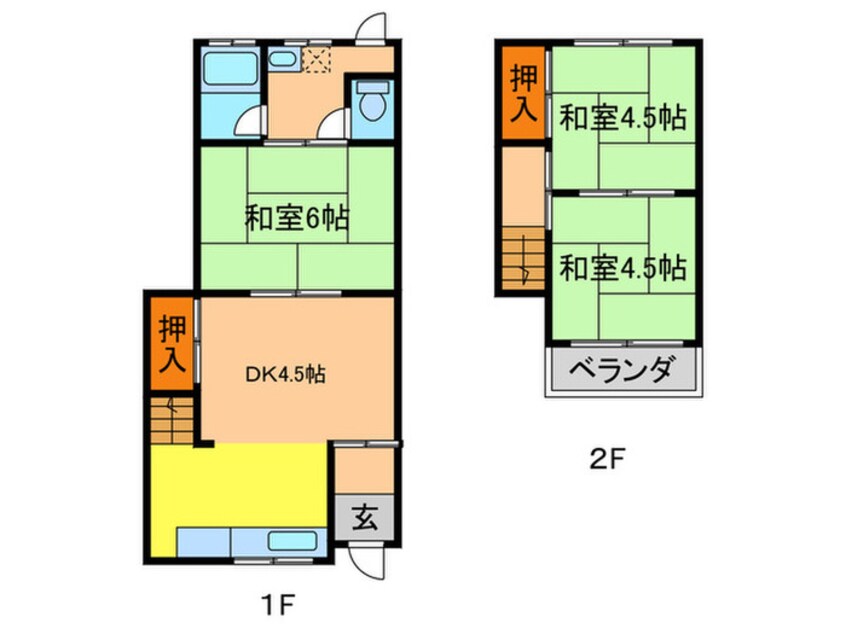 間取図 伏田貸家