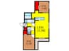 D-residence東五百住町 2LDKの間取り