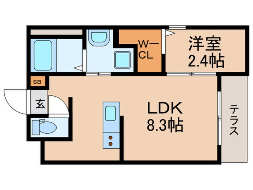 間取図 リアコート枚方御殿山町SOUTH