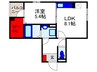 ブリリアンス 1LDKの間取り