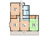 第２山本マンション 3DKの間取り
