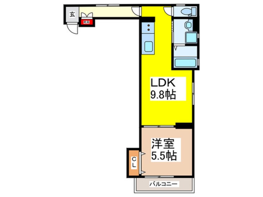 間取図 セレニティ荒本B棟